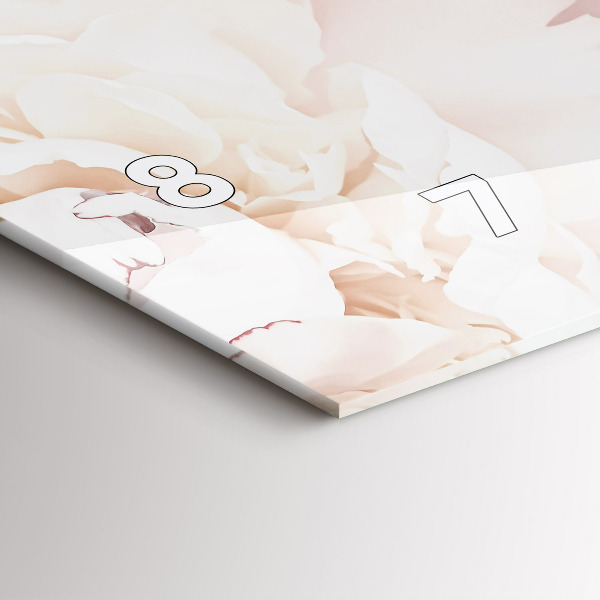 Horizontálne hodiny Kvety pivonky