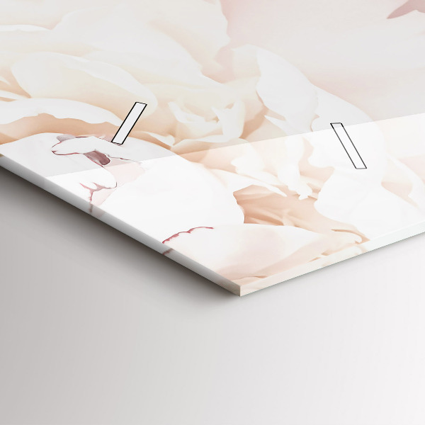 Horizontálne hodiny Kvety pivonky