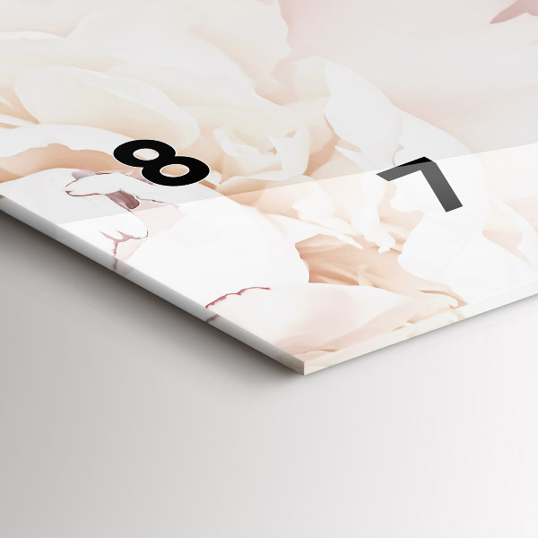 Horizontálne hodiny Kvety pivonky