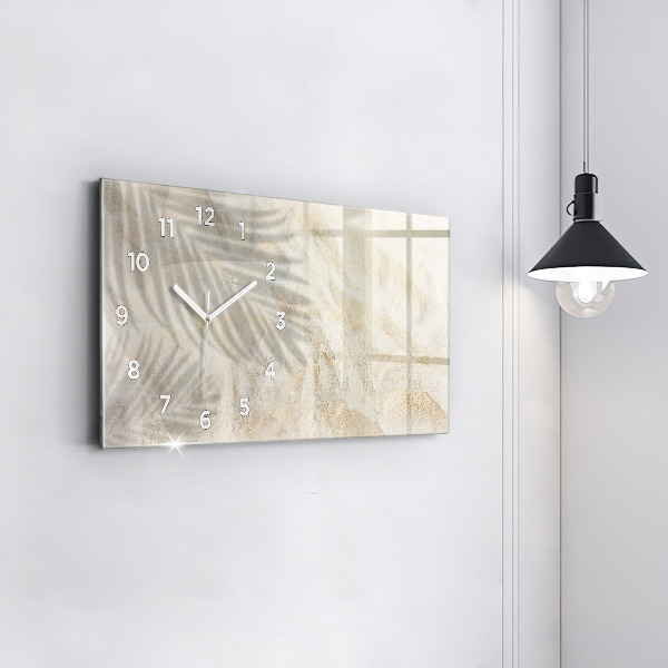 Horizontálne hodiny Tieň palmy v piesku