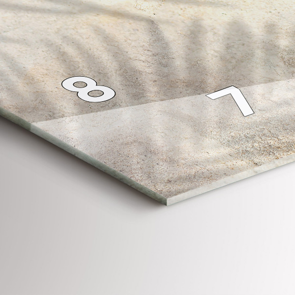 Horizontálne hodiny Tieň palmy v piesku