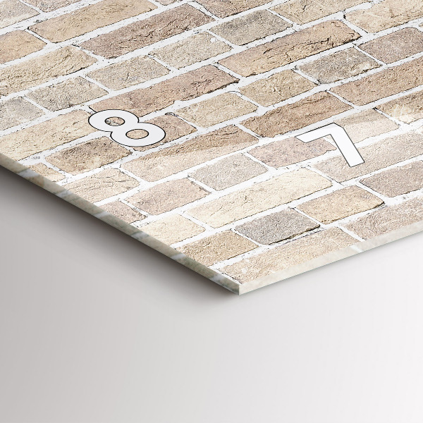 Horizontálne hodiny Tehlová stena