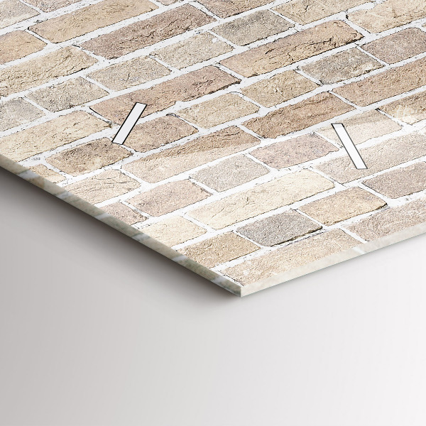 Horizontálne hodiny Tehlová stena