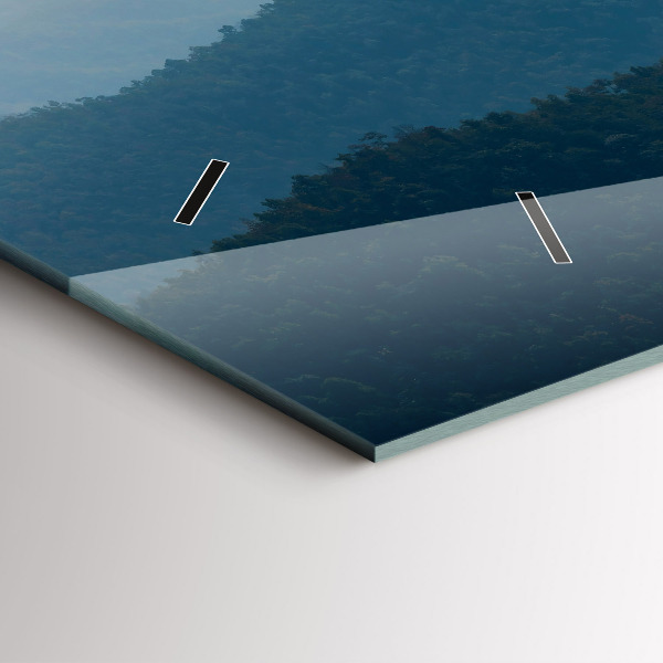 Horizontálne hodiny Krajinná abstrakcia