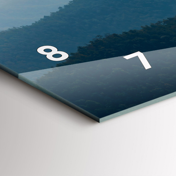 Horizontálne hodiny Krajinná abstrakcia