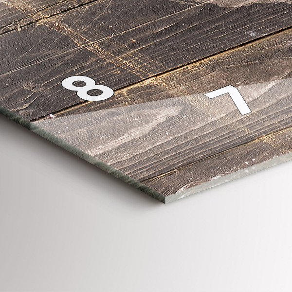 Horizontálne hodiny Mapa sveta na dreve