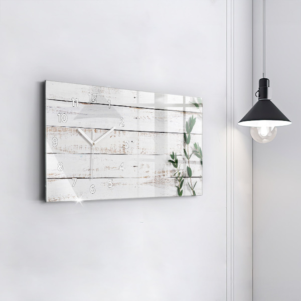 Horizontálne hodiny Drevené dosky