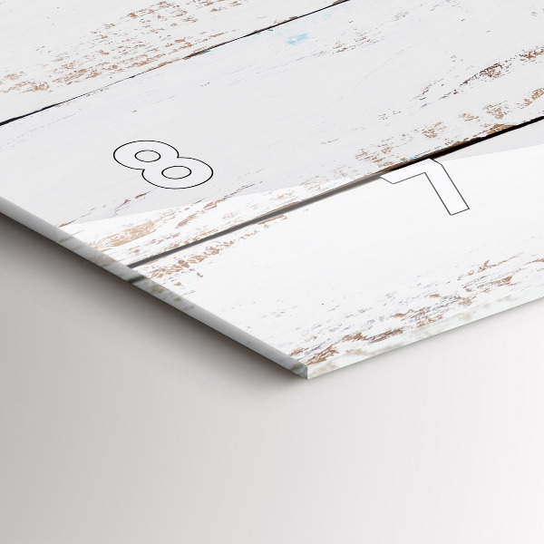 Horizontálne hodiny Drevené dosky