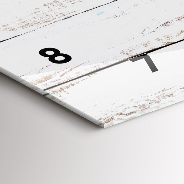 Horizontálne hodiny Drevené dosky