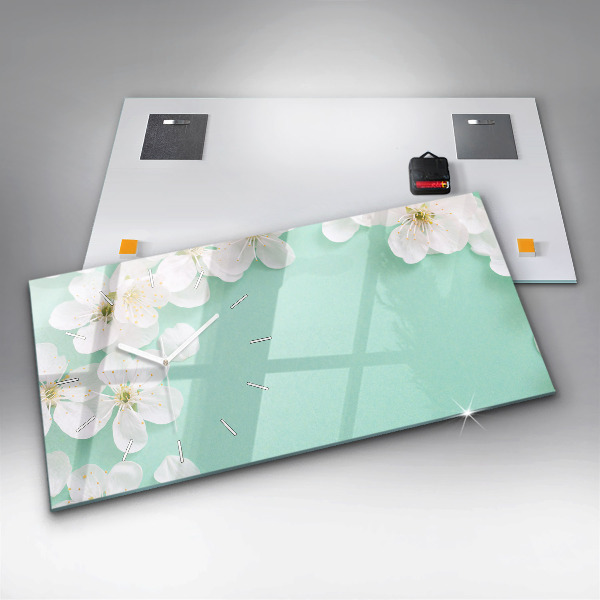 Horizontálne hodiny Kvitnúce sedmokrásky