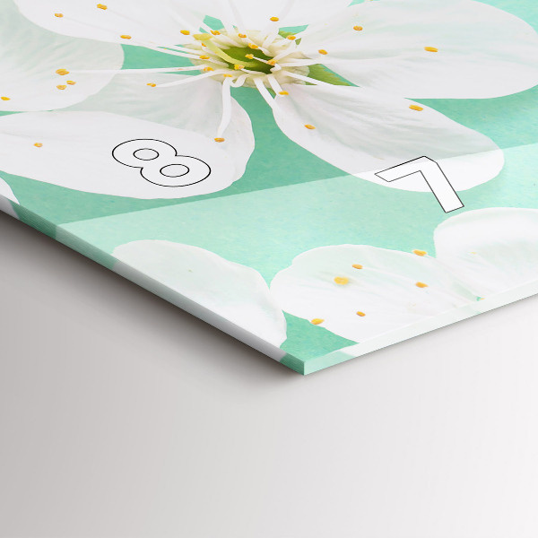 Horizontálne hodiny Kvitnúce sedmokrásky