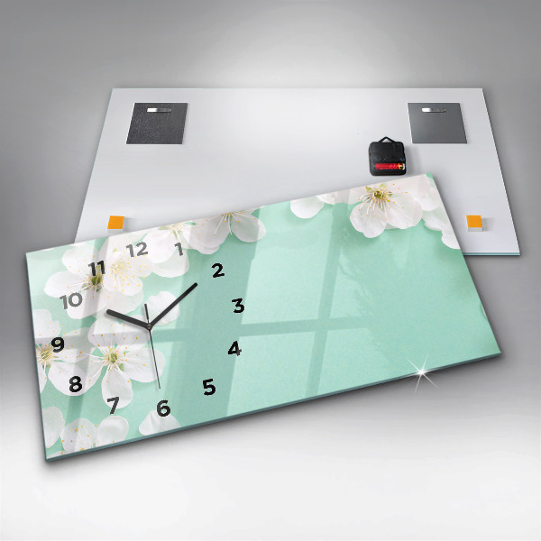 Horizontálne hodiny Kvitnúce sedmokrásky
