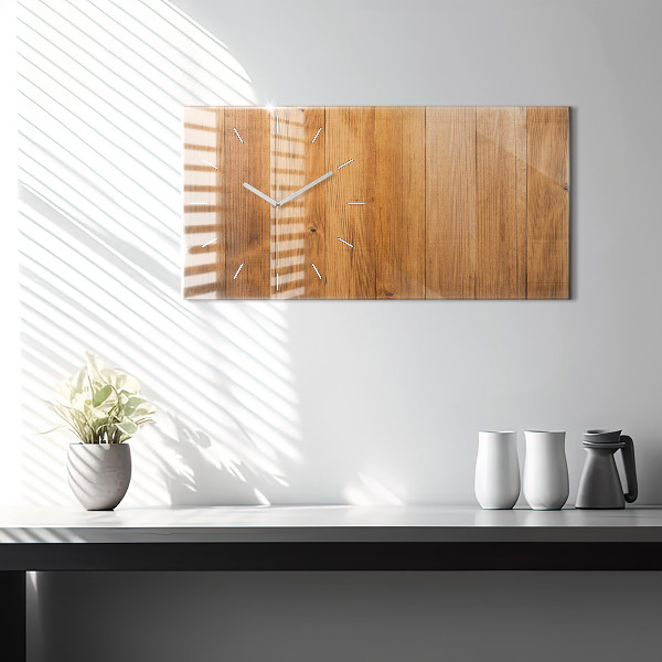 Horizontálne hodiny Drevené dosky