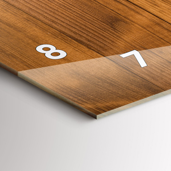 Horizontálne hodiny Drevené dosky