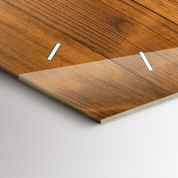 Horizontálne hodiny Drevené dosky