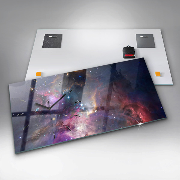 Horizontálne hodiny Svet galaxií