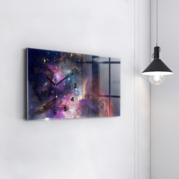 Horizontálne hodiny Svet galaxií