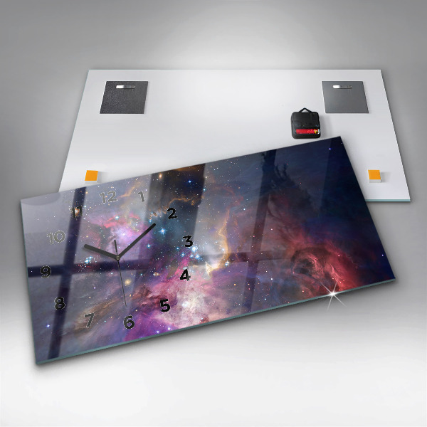 Horizontálne hodiny Svet galaxií