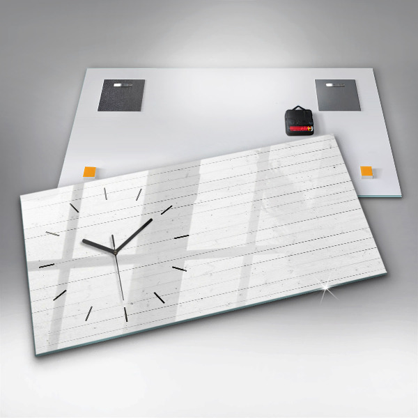 Horizontálne hodiny Vzor drevených panelov