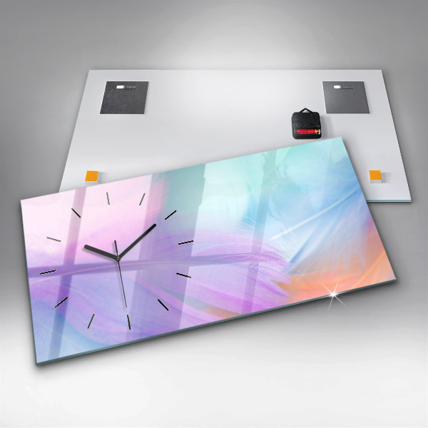 Horizontálne hodiny Farebné perie