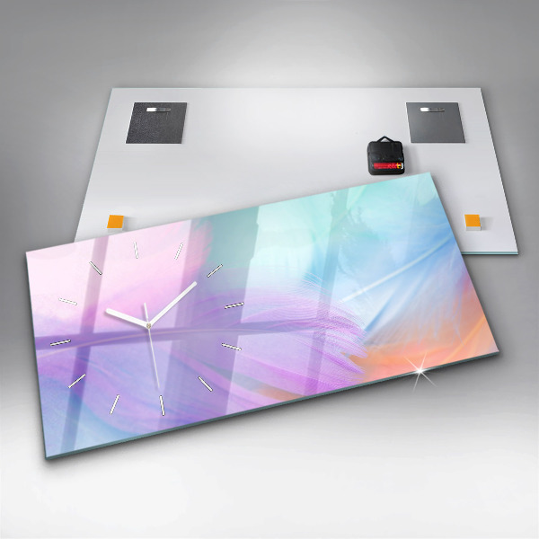 Horizontálne hodiny Farebné perie