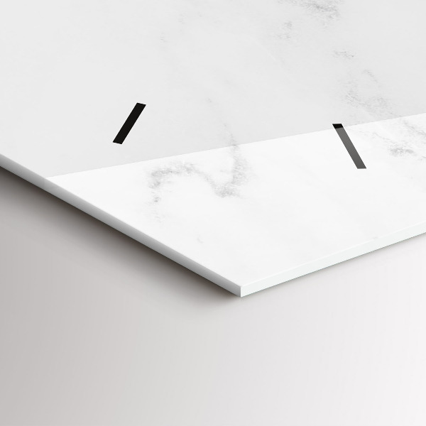 Horizontálne hodiny Mramor