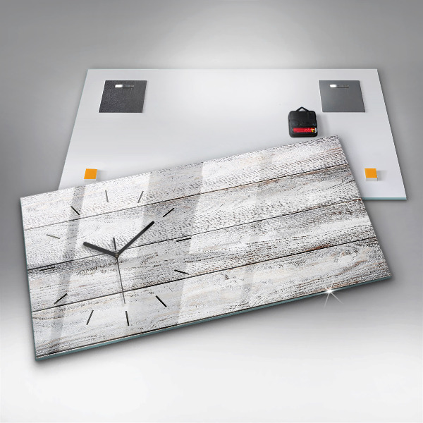 Horizontálne hodiny Maľované dosky