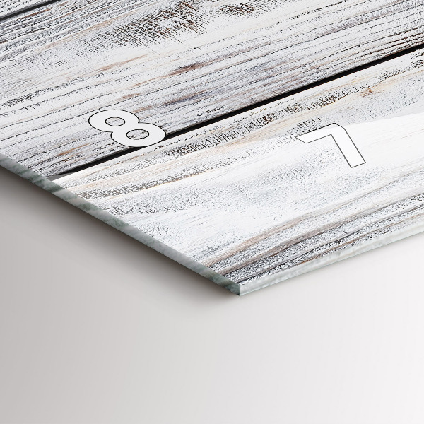 Horizontálne hodiny Maľované dosky