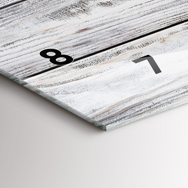 Horizontálne hodiny Maľované dosky