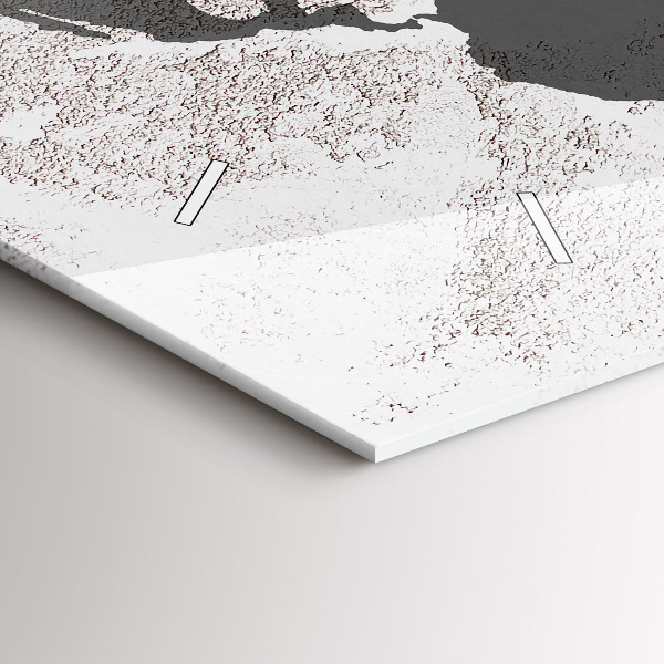 Horizontálne hodiny Konkrétna mapa sveta