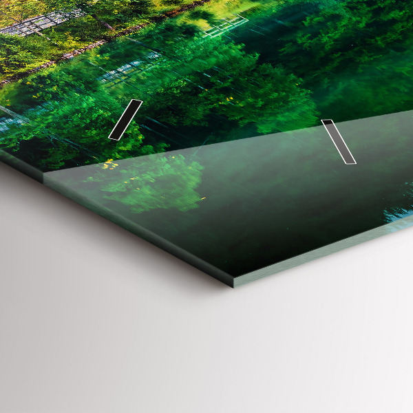 Horizontálne hodiny Jazerná krajina