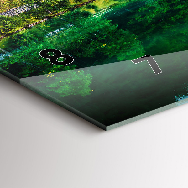 Horizontálne hodiny Jazerná krajina