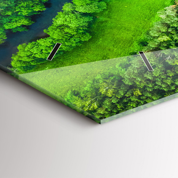 Horizontálne hodiny Rieka v lese