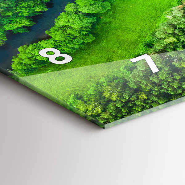 Horizontálne hodiny Rieka v lese