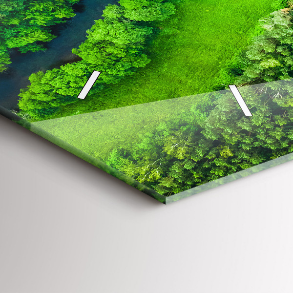 Horizontálne hodiny Rieka v lese