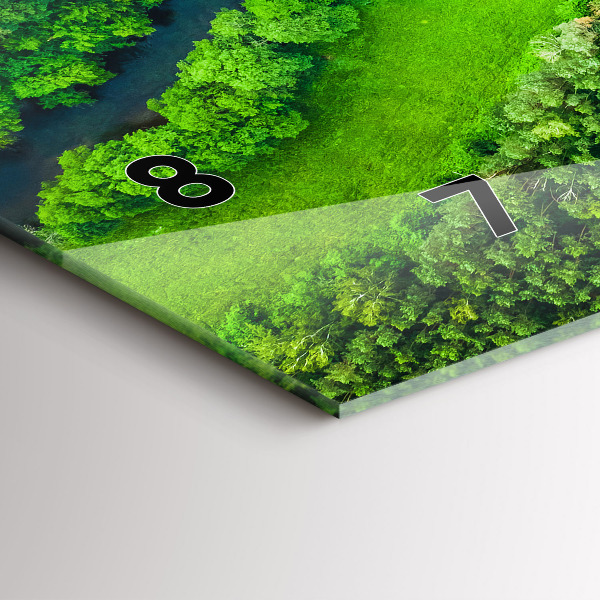 Horizontálne hodiny Rieka v lese