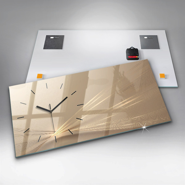 Horizontálne hodiny Abstraktné svetlo