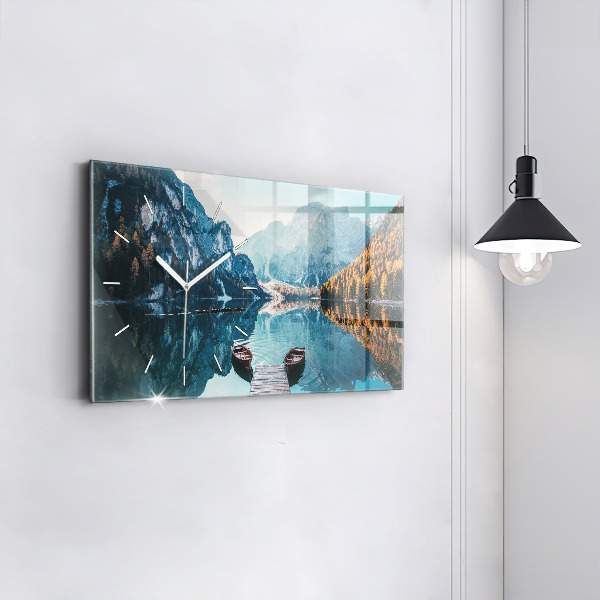 Horizontálne hodiny Lode na jazere