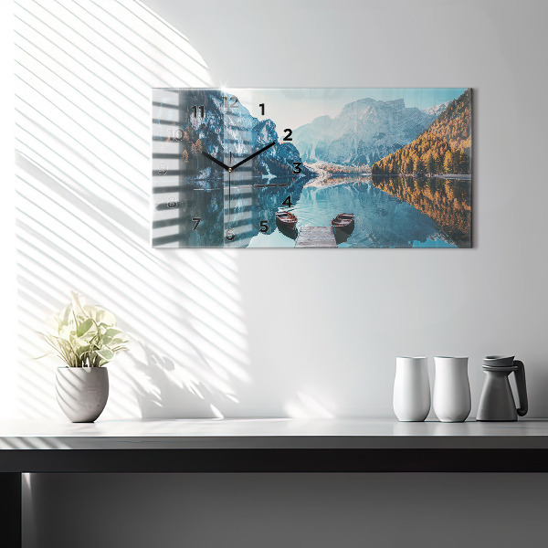 Horizontálne hodiny Lode na jazere