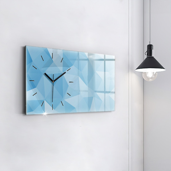 Horizontálne hodiny Abstrakcia trojuholníkov