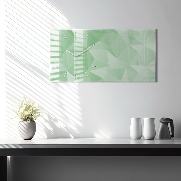 Horizontálne hodiny Abstrakcia trojuholníkov