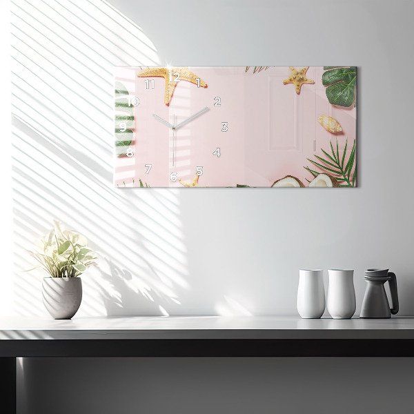 Horizontálne hodiny Letná nálada