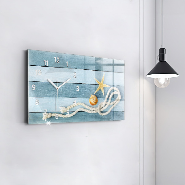 Horizontálne hodiny Pruhované dosky a motýlik