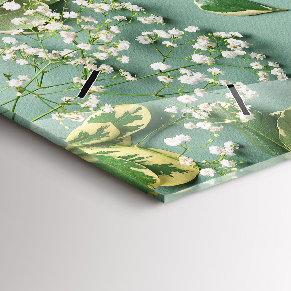 Horizontálne hodiny Jemné kvety