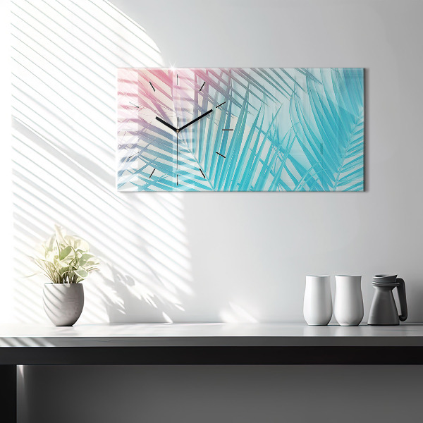 Horizontálne hodiny Tropická palma