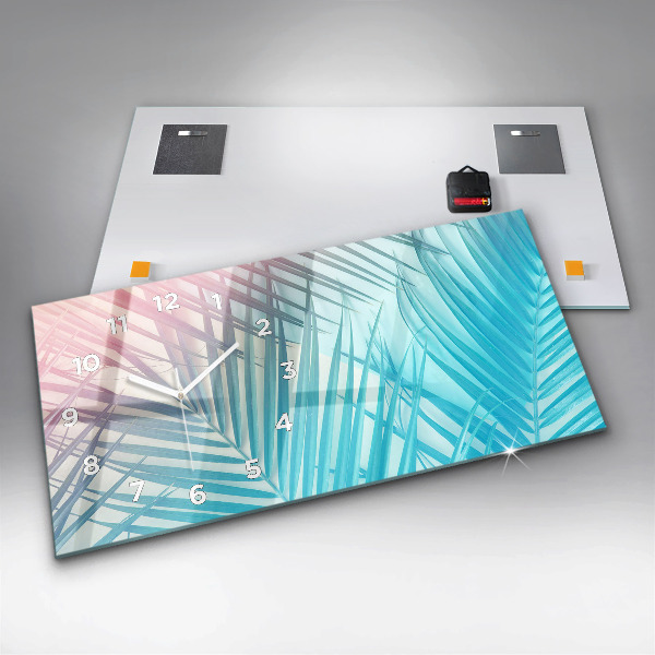 Horizontálne hodiny Tropická palma