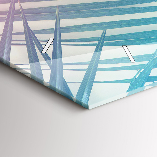 Horizontálne hodiny Tropická palma