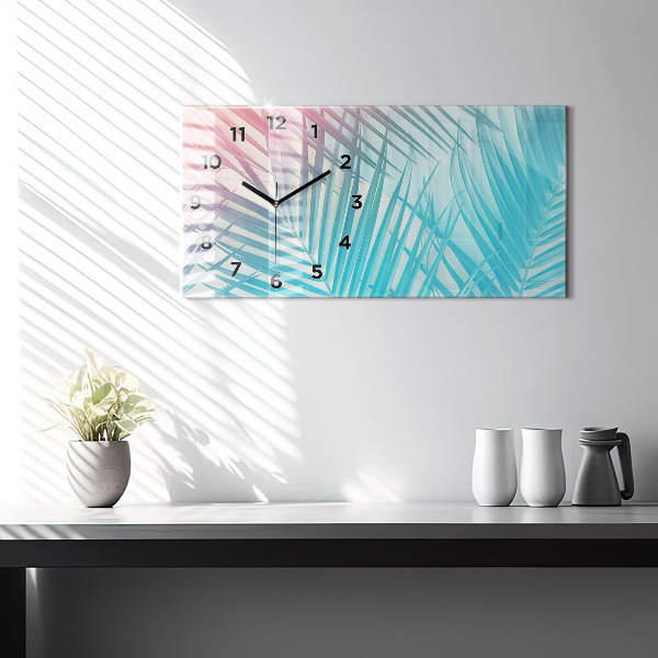 Horizontálne hodiny Tropická palma