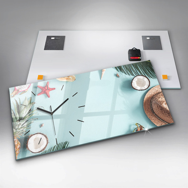 Horizontálne hodiny Letná kompozícia