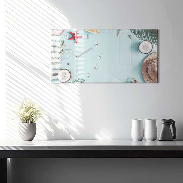 Horizontálne hodiny Letná kompozícia